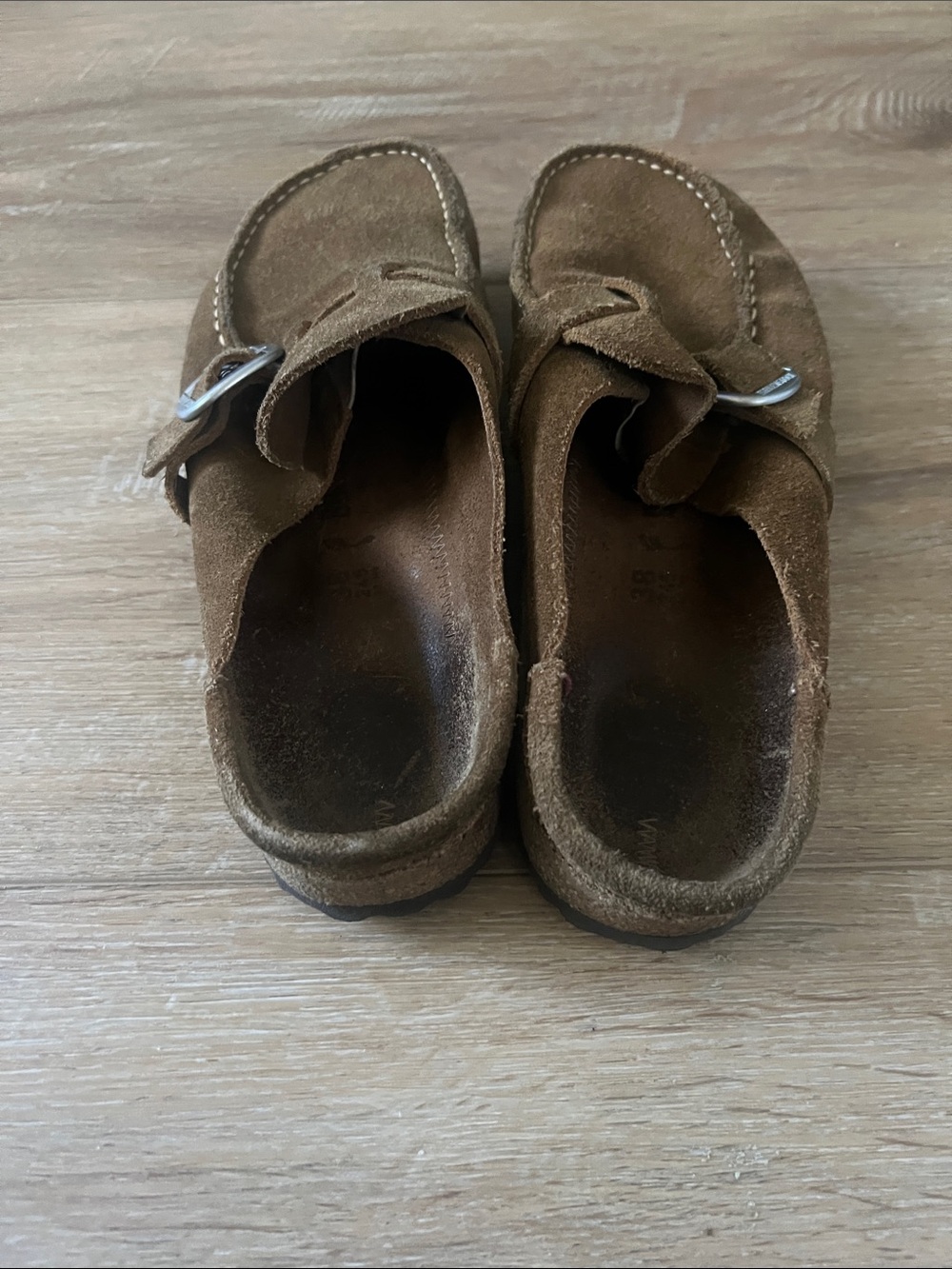 Birkenstock Buckley Brown Suede Clog Mules with Buckle eu38 - Picture 3 of 4